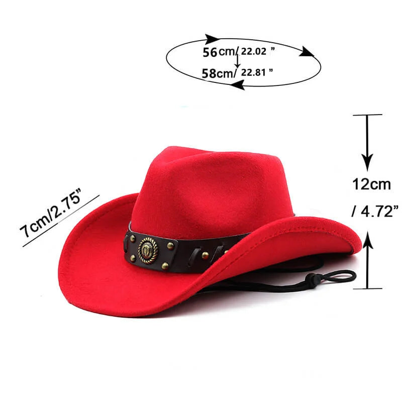 Men's Hat with Adjustable Buckle