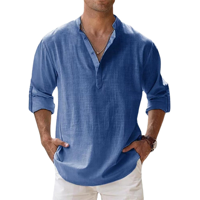 Men's Henley Shirt - Lightweight Summer Shirt for Comfort