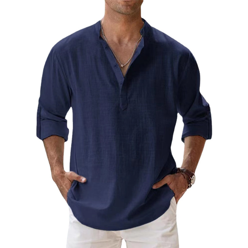 Men's Henley Shirt - Lightweight Summer Shirt for Comfort