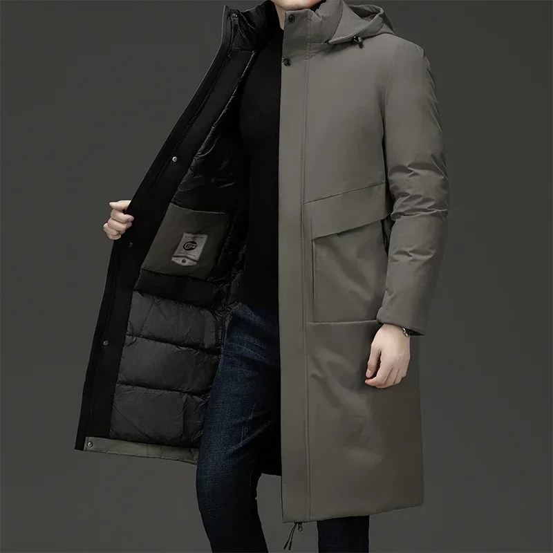 Men's Hooded Long Coat
