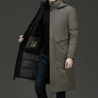 Men's Hooded Long Coat