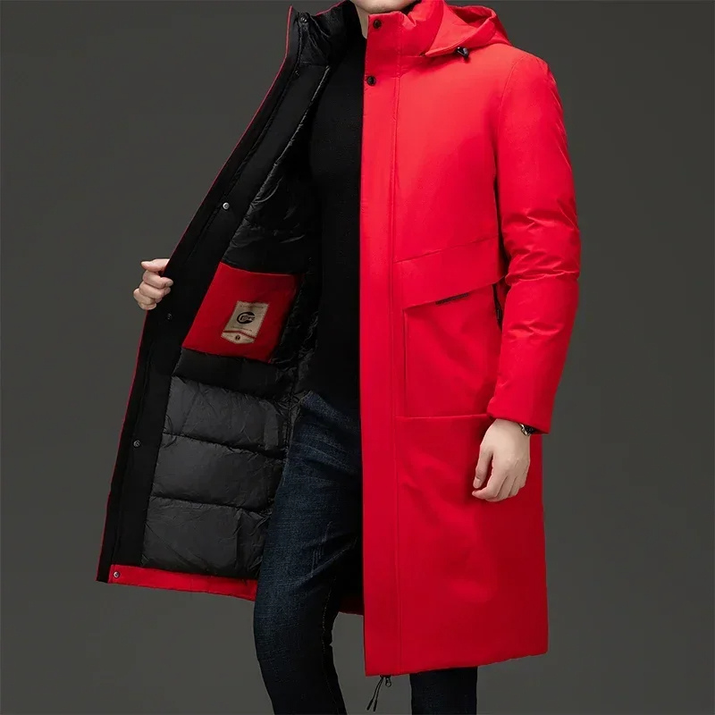 Men's Hooded Long Coat