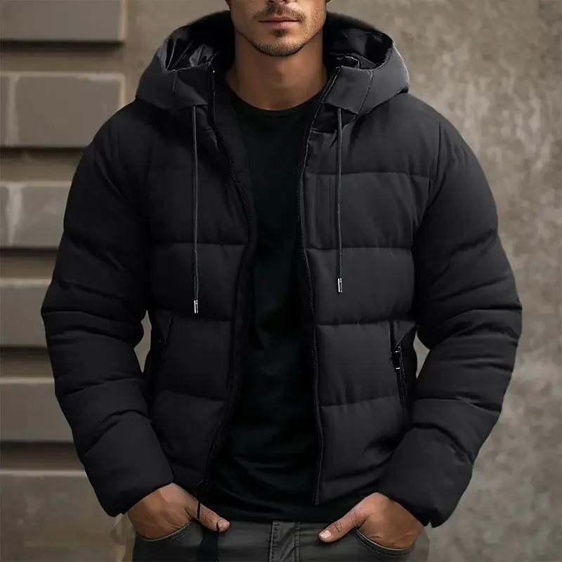 Men's Hooded Quilted Puffer Jacket