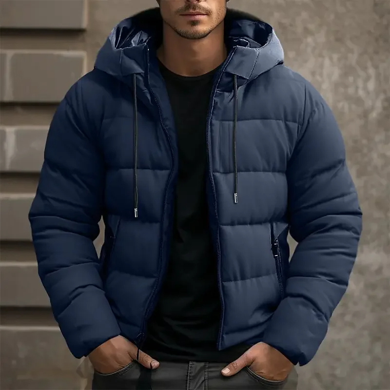 Men's Hooded Quilted Puffer Jacket