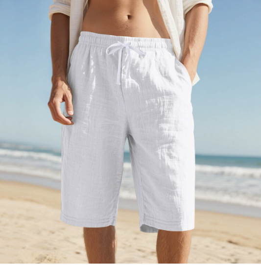 Men's Knee Length Pull-On Chino Shorts
