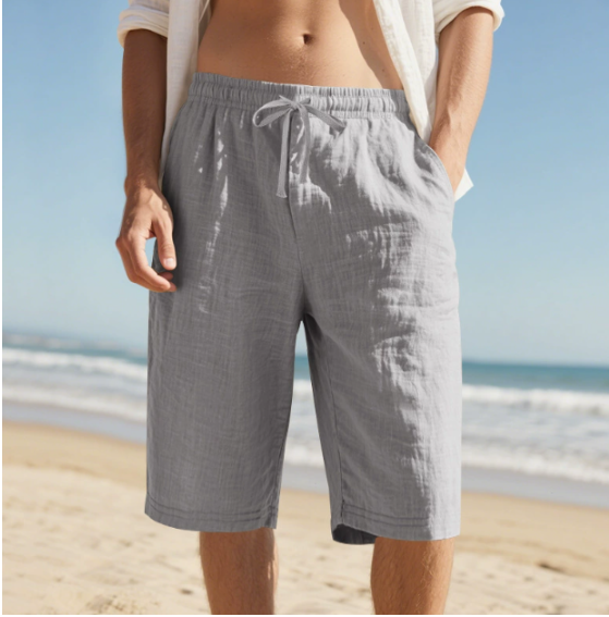 Men's Knee Length Pull-On Chino Shorts