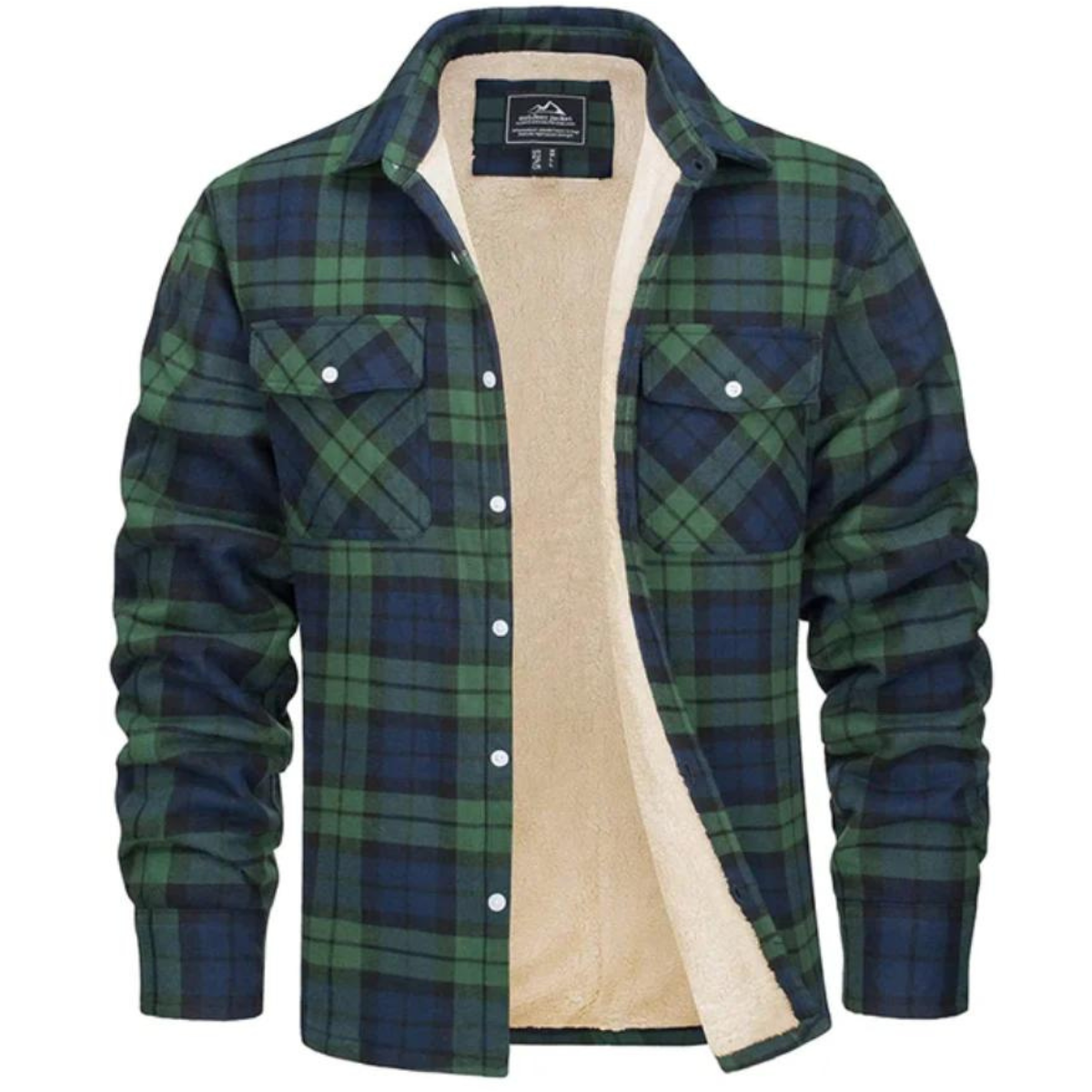 Men's Lined Plaid Jacket