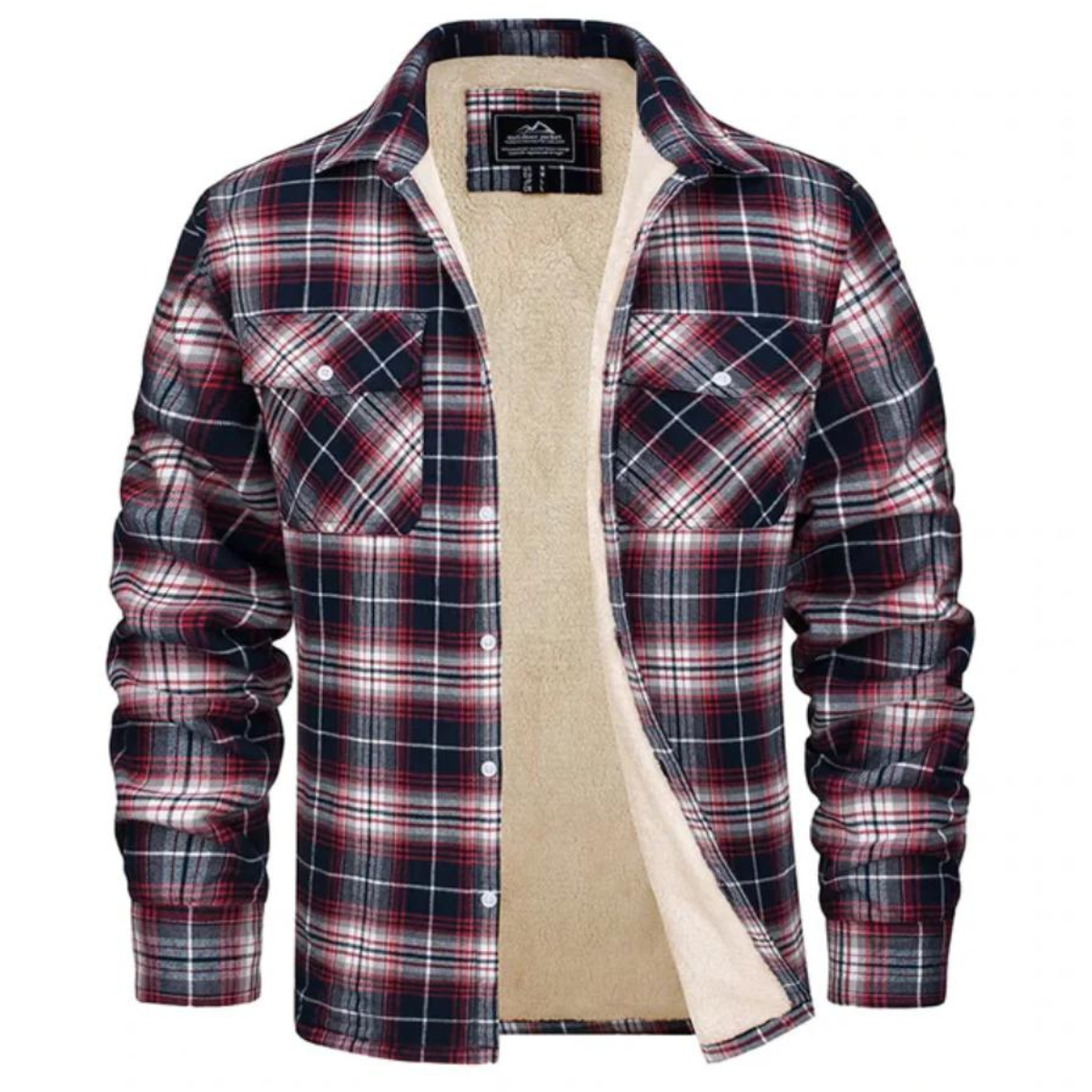 Men's Lined Plaid Jacket
