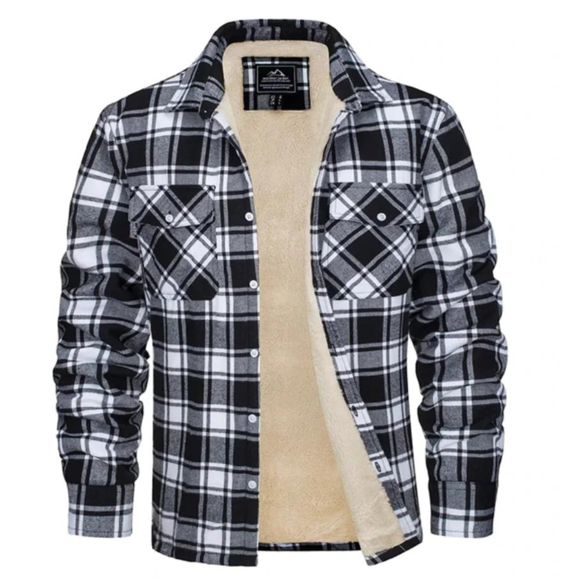 Men's Lined Plaid Jacket