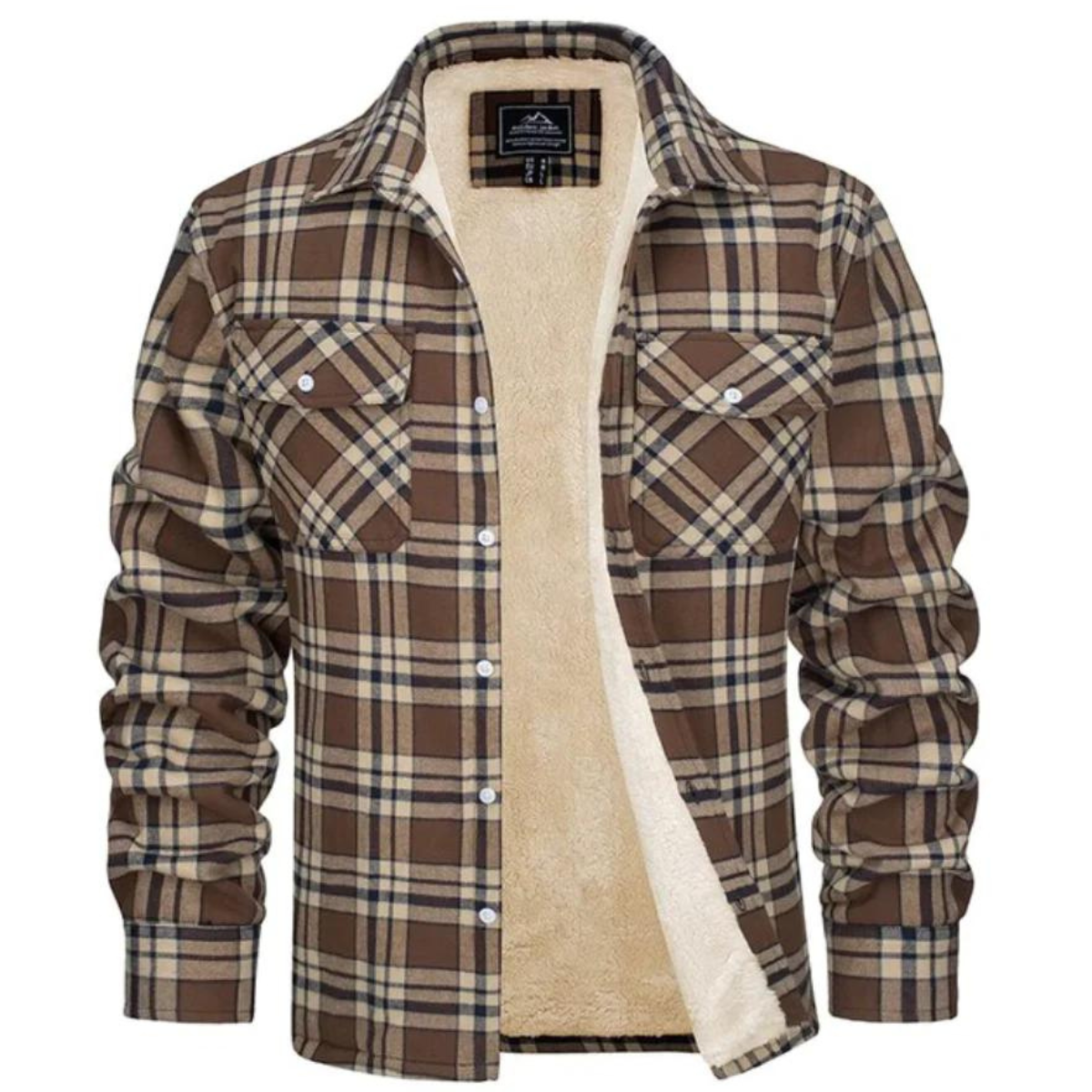 Men's Lined Plaid Jacket