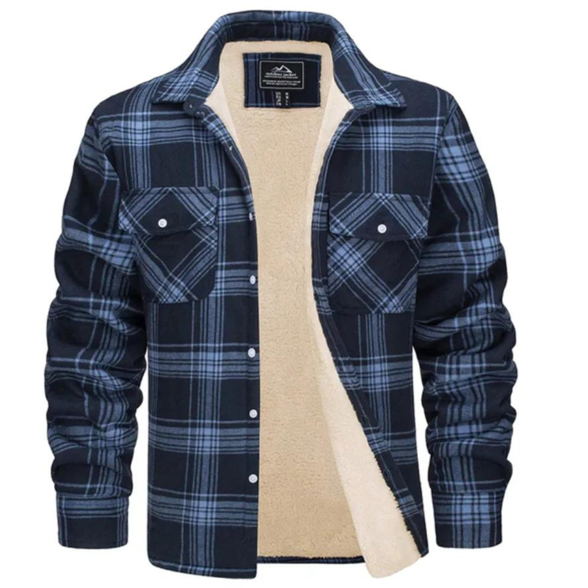 Men's Lined Plaid Jacket