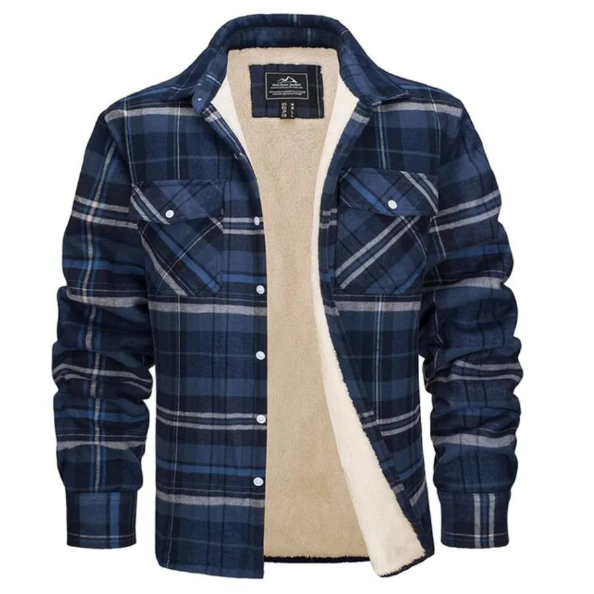 Men's Lined Plaid Jacket