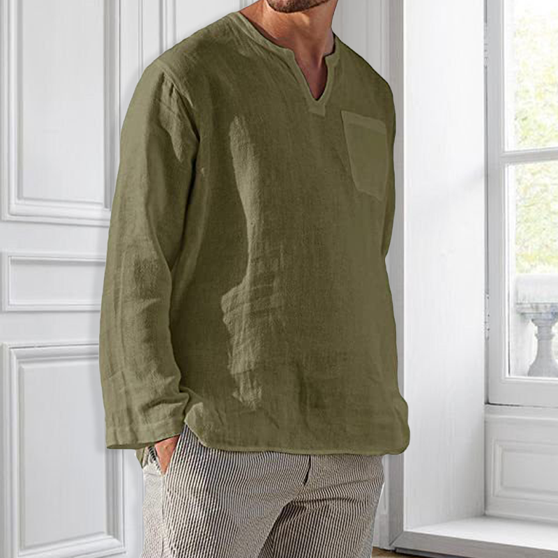 Men's Long Sleeve Shirt - Slim Fit