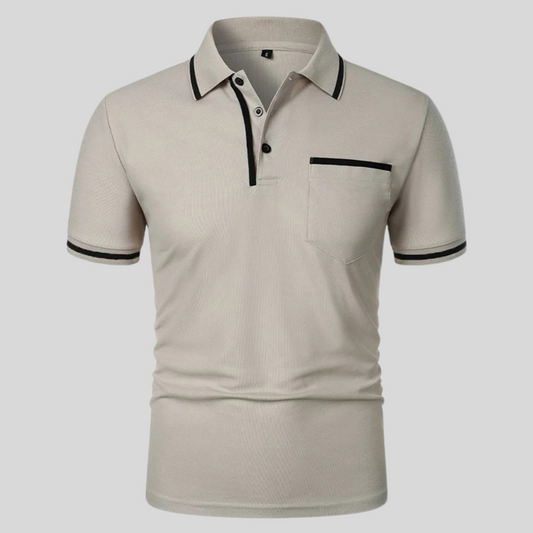 Men's Polo with Short Sleeves and Pocket