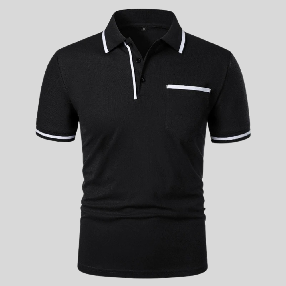 Men's Polo with Short Sleeves and Pocket