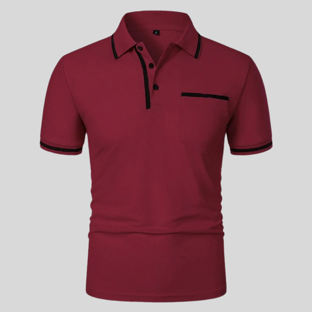 Men's Polo with Short Sleeves and Pocket