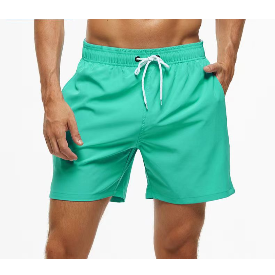 Men's Quick-Drying Swim Shorts with Adjustable Waist