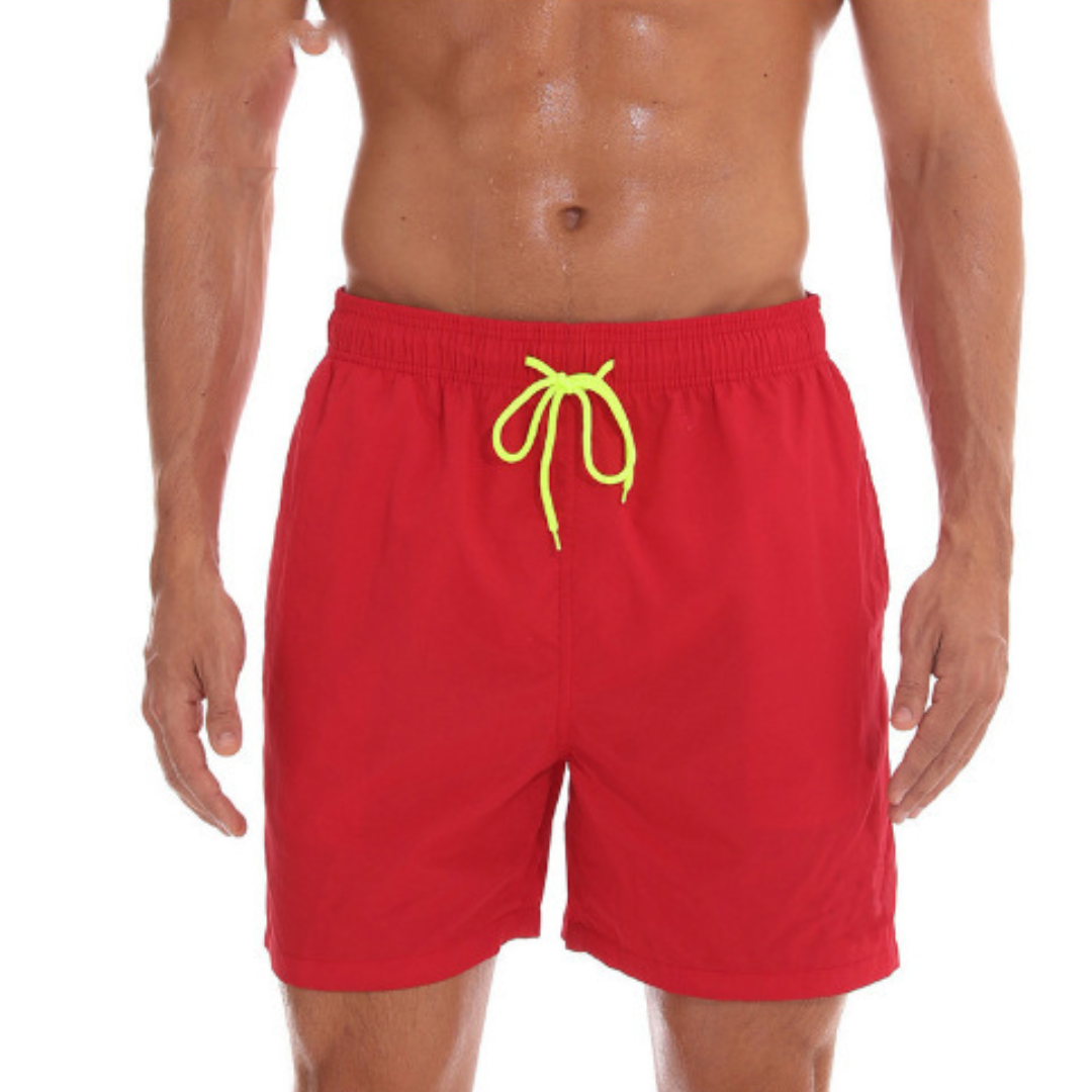 Men's Quick-Drying Swim Shorts with Adjustable Waist
