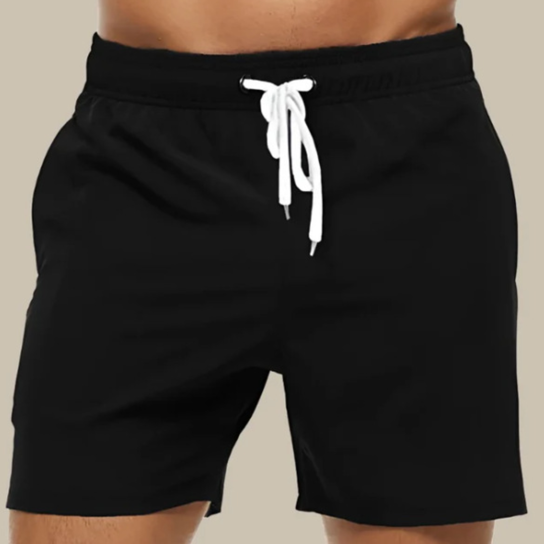 Men's Quick-Drying Swim Shorts with Adjustable Waist