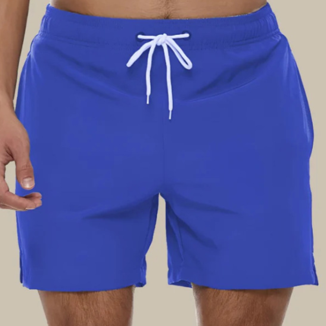 Men's Quick-Drying Swim Shorts with Adjustable Waist