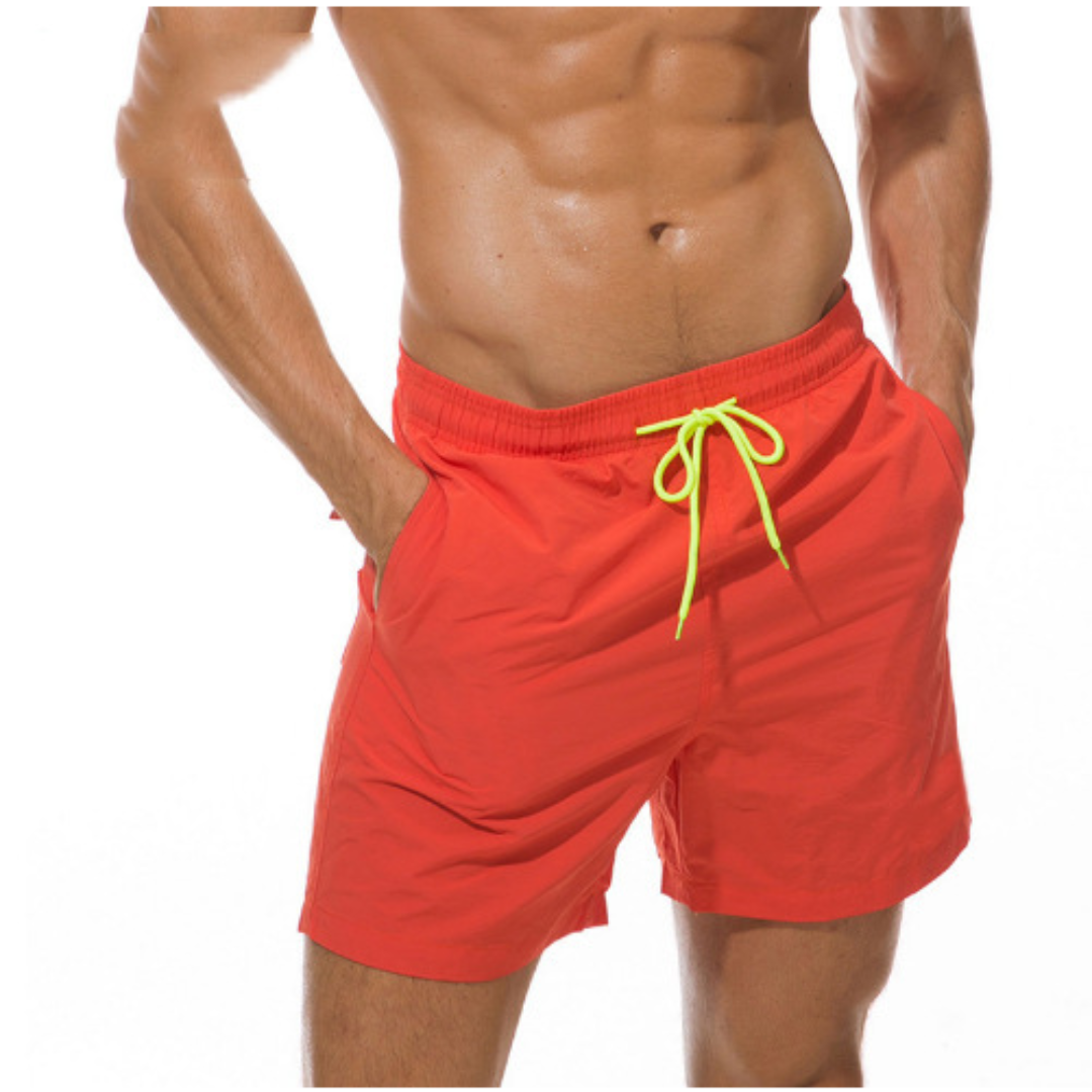 Men's Quick-Drying Swim Shorts with Adjustable Waist