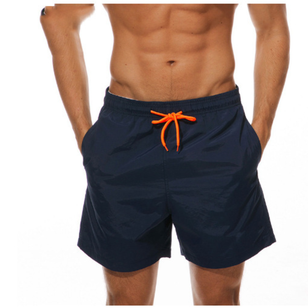 Men's Quick-Drying Swim Shorts with Adjustable Waist