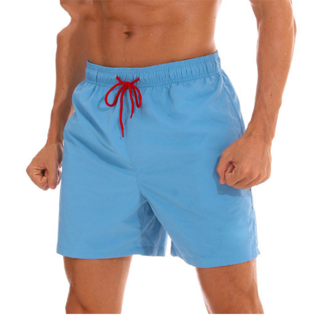 Men's Quick-Drying Swim Shorts with Adjustable Waist