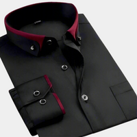 Men's Shirt with Stylish Contrasting Collar