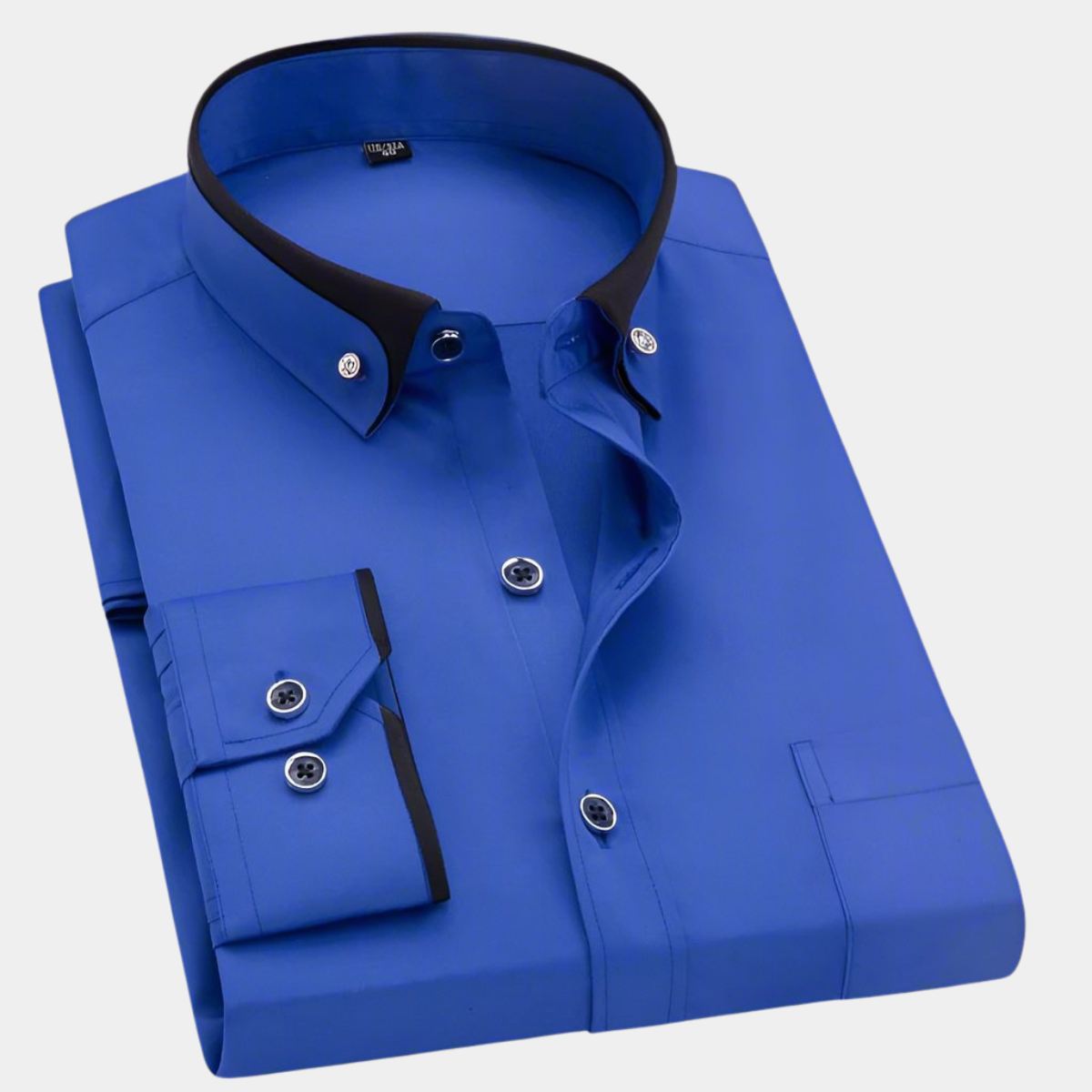 Men's Shirt with Stylish Contrasting Collar