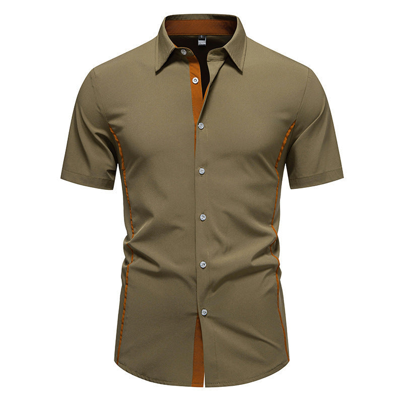 Men's Short Sleeve Shirt with Modern Cut