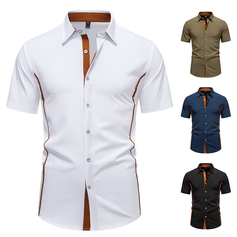 Men's Short Sleeve Shirt with Modern Cut