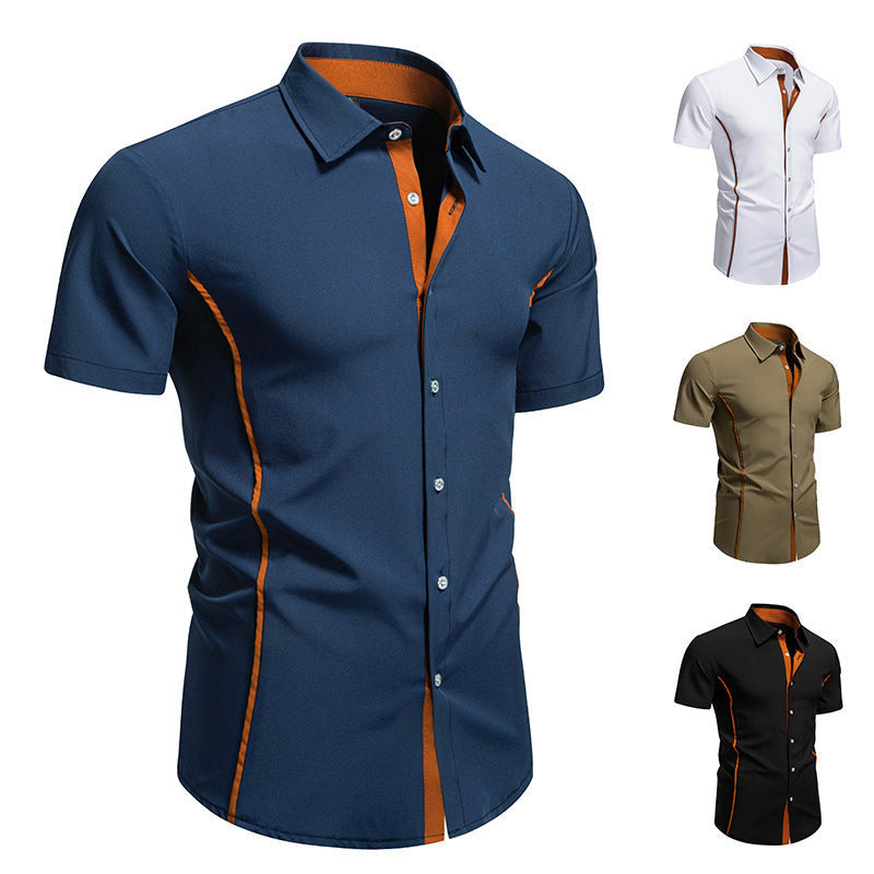 Men's Short Sleeve Shirt with Modern Cut