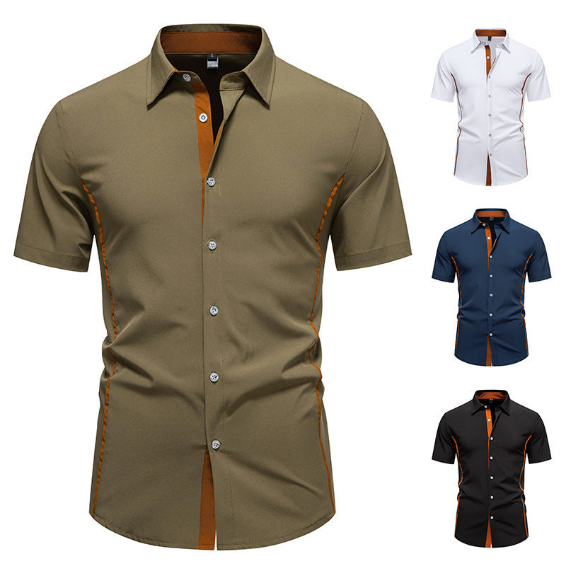 Men's Short Sleeve Shirt with Modern Cut