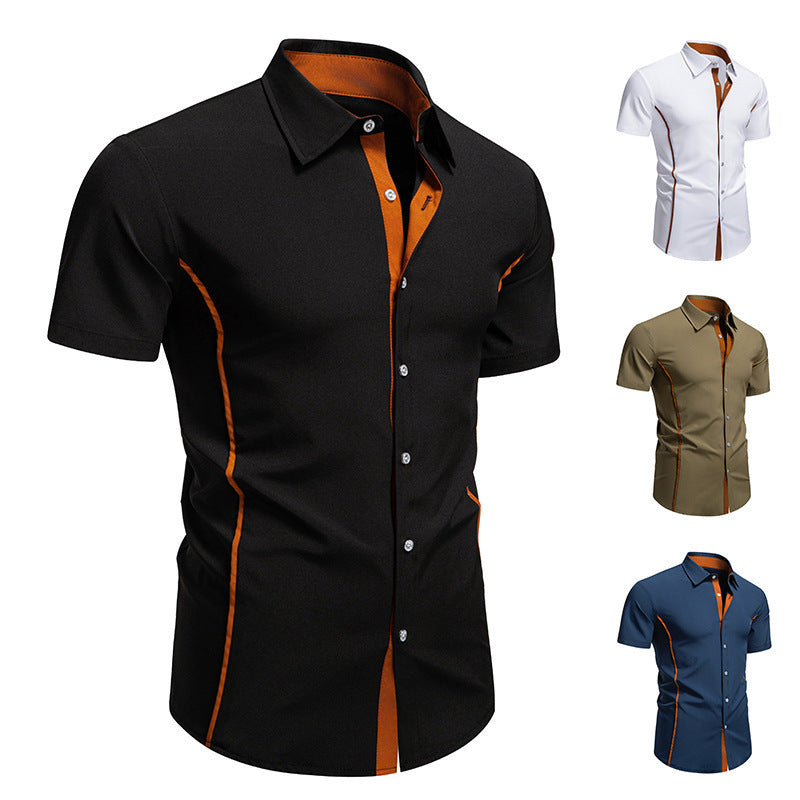 Men's Short Sleeve Shirt with Modern Cut
