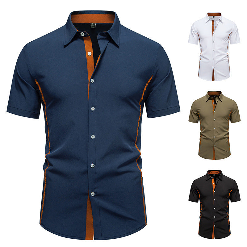 Men's Short Sleeve Shirt with Modern Cut