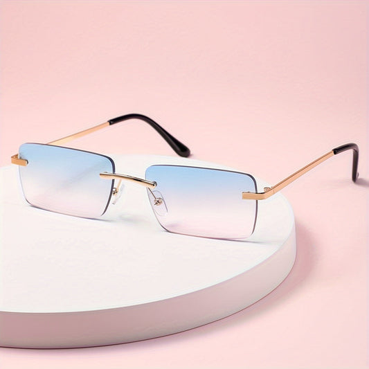 Men's Sunglasses with UV Protection and Lightweight Metal Frame – Frameless Design