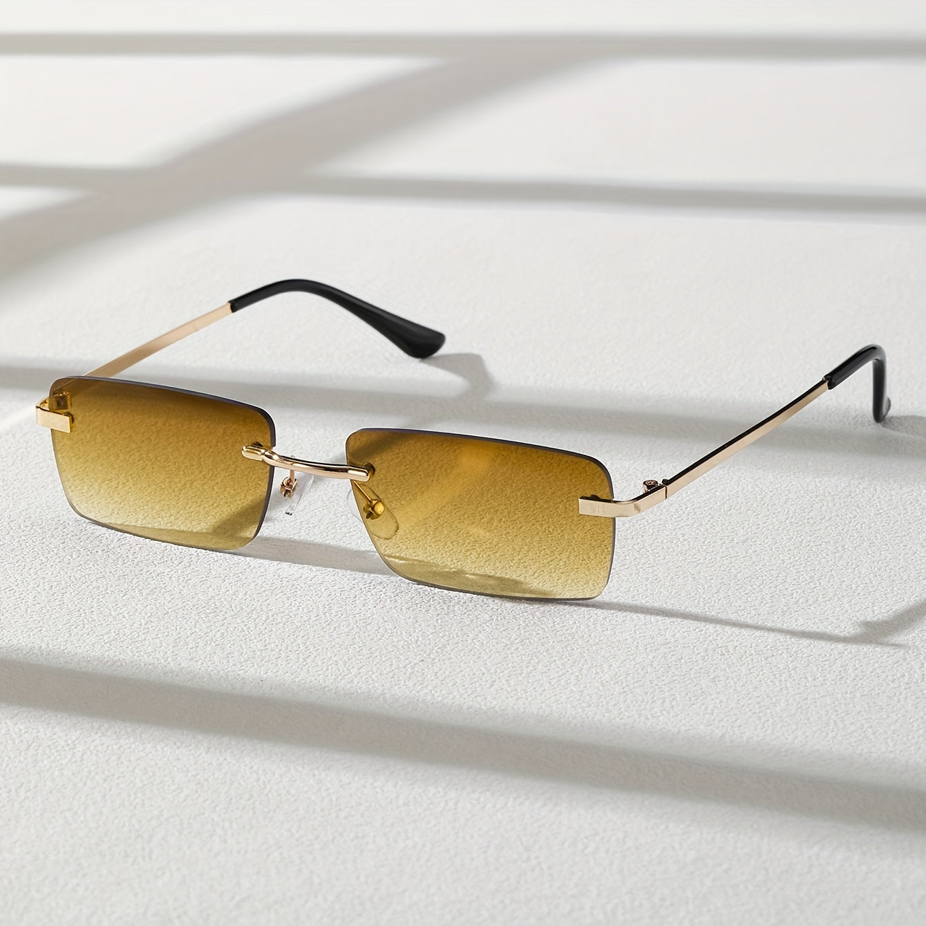 Men's Sunglasses with UV Protection and Lightweight Metal Frame – Frameless Design