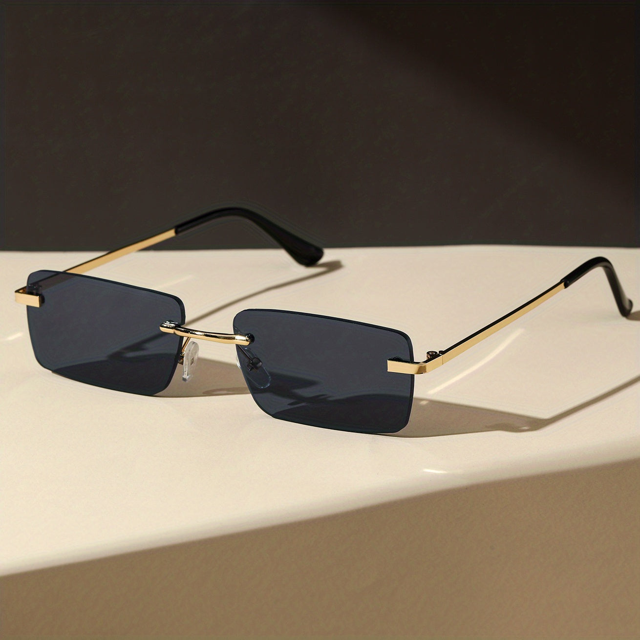 Men's Sunglasses with UV Protection and Lightweight Metal Frame – Frameless Design