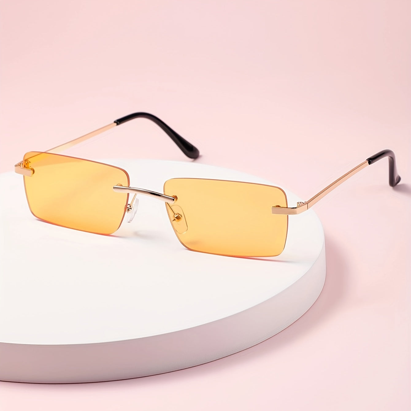 Men's Sunglasses with UV Protection and Lightweight Metal Frame – Frameless Design