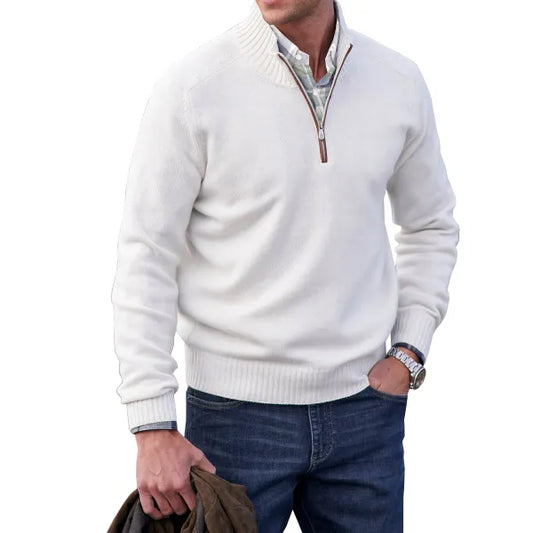 Men's Sweater - Soft Zip Sweater