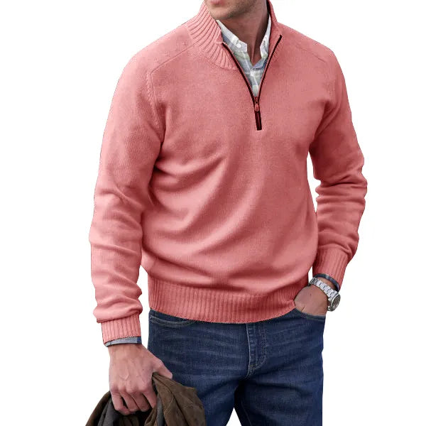 Men's Sweater - Soft Zip Sweater