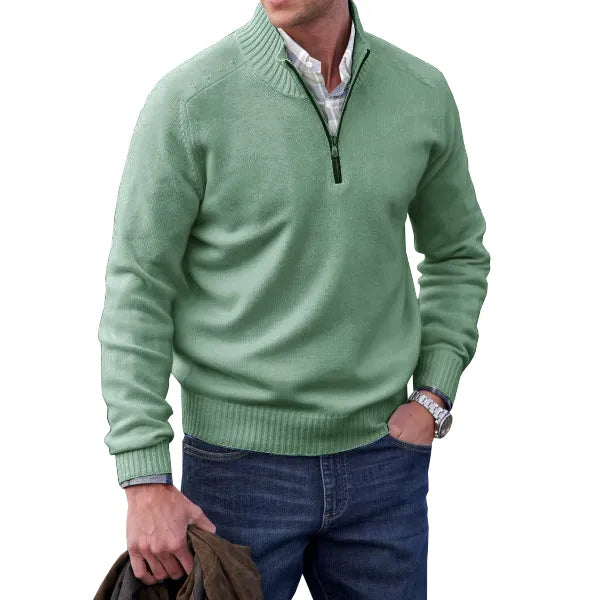 Men's Sweater - Soft Zip Sweater