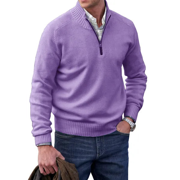 Men's Sweater - Soft Zip Sweater