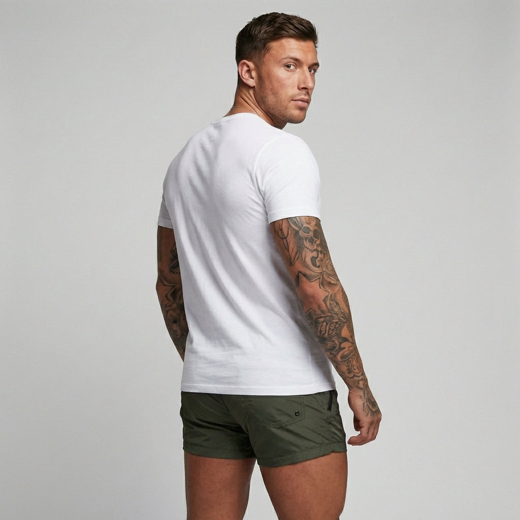Men's Swim Shorts with Zipper Pockets