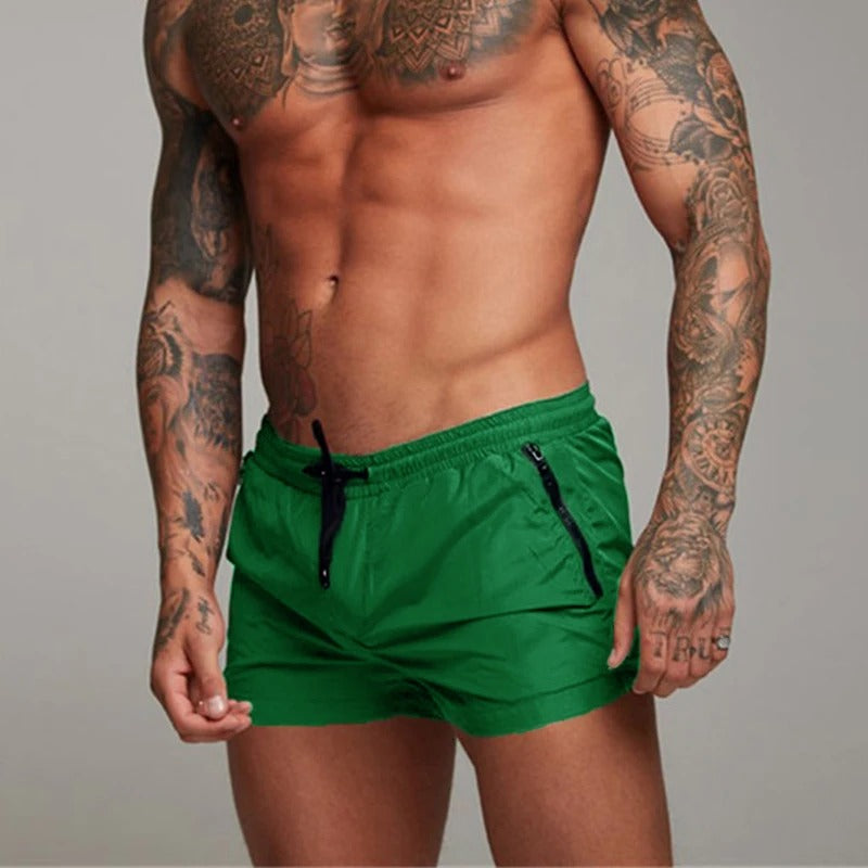 Men's Swim Shorts with Zipper Pockets