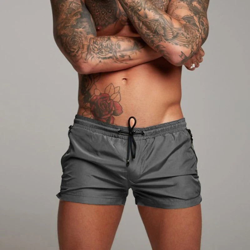 Men's Swim Shorts with Zipper Pockets
