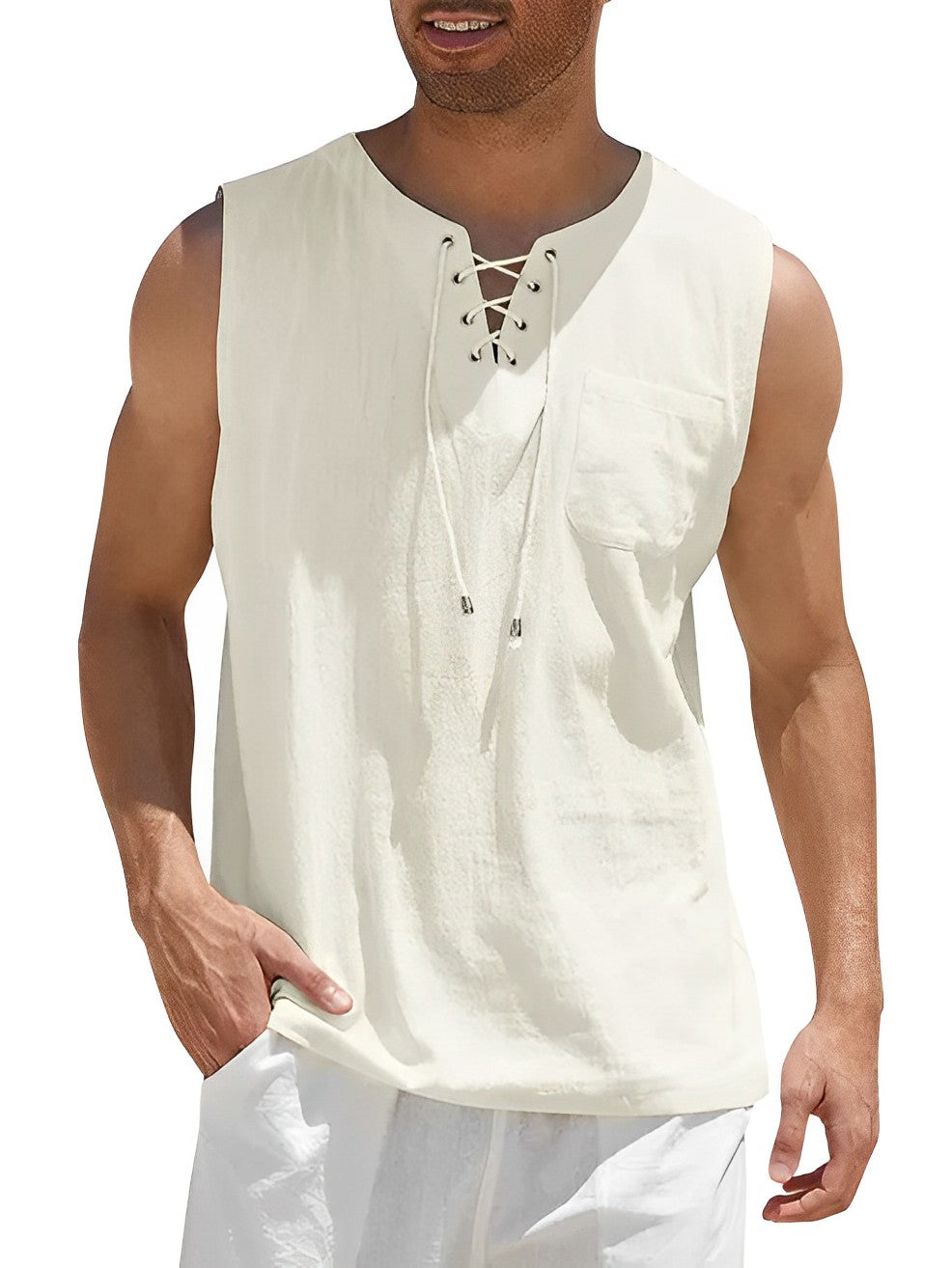 Men's Tank Top | Airy Summer Comfort & Stylish V-Neck