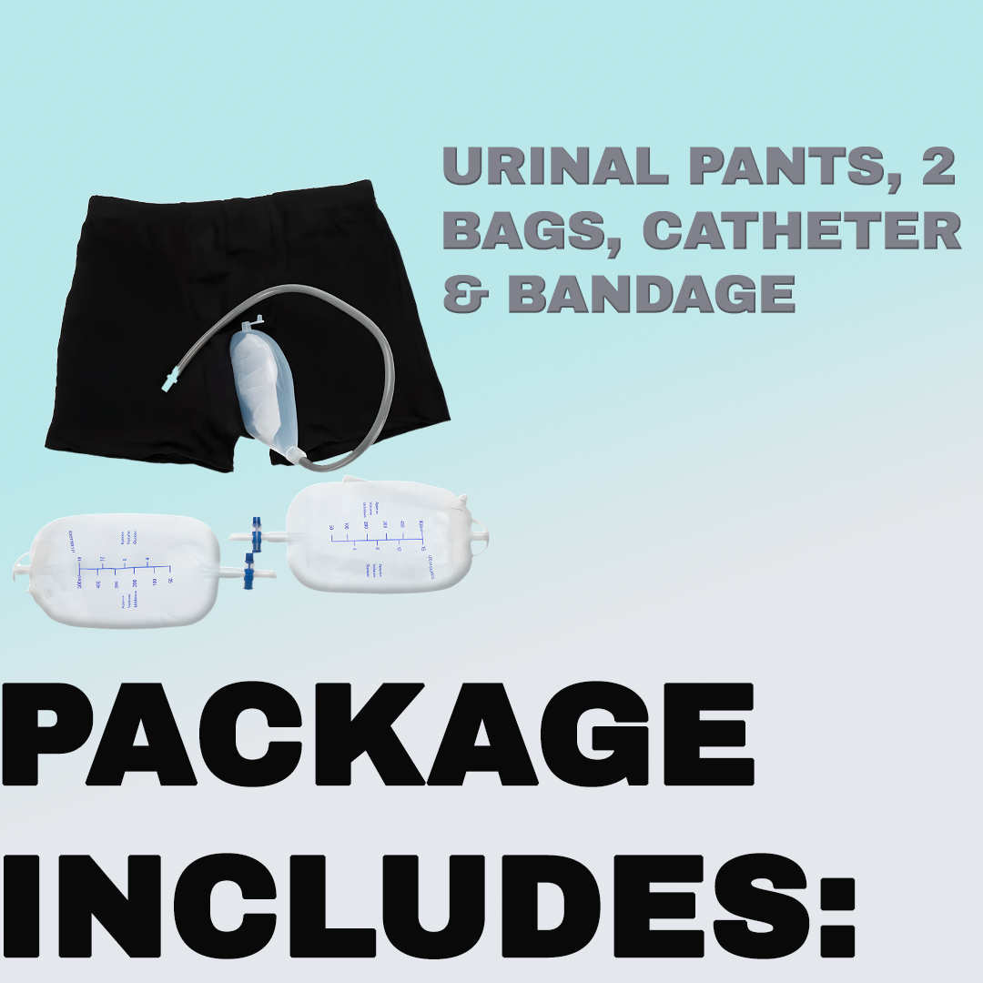 Men's Urinal Pants with Leak-Free Catheter – Comfort and Discreet Support