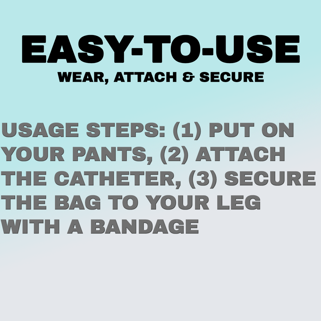 Men's Urinal Pants with Leak-Free Catheter – Comfort and Discreet Support