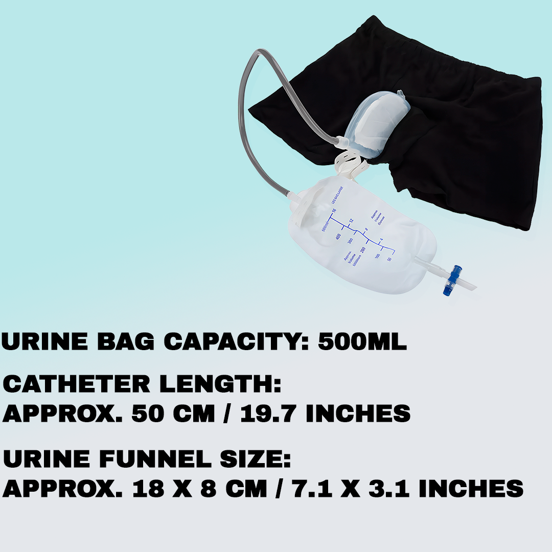 Men's Urinal Pants with Leak-Free Catheter – Comfort and Discreet Support